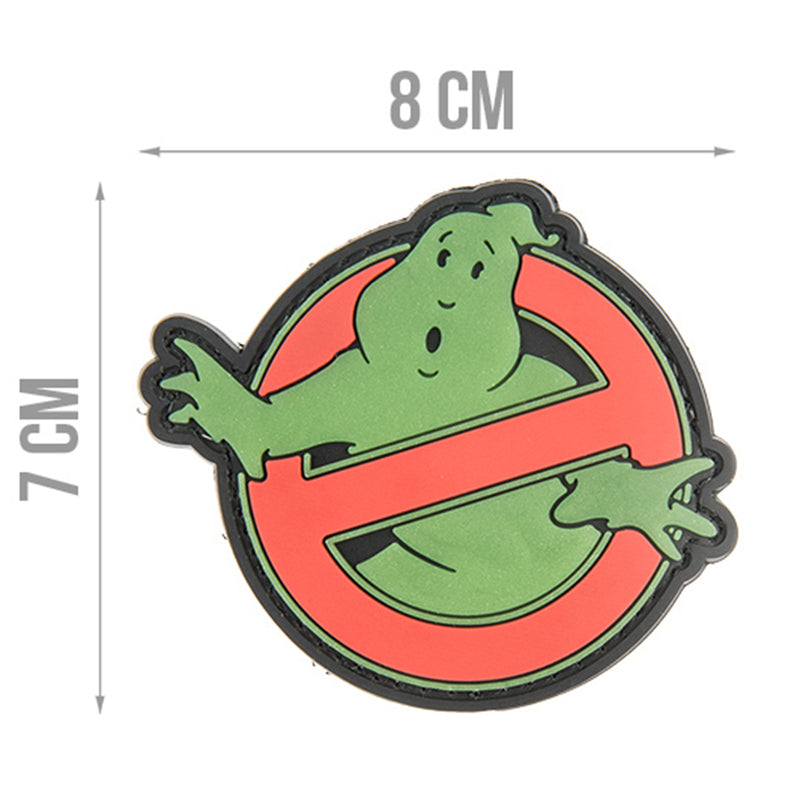 G-FORCE Ghostbuster "No Ghost" Hook & Loop Airsoft PVC Morale Patch