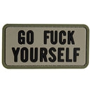 G-FORCE Go Fuck Yourself Tactical Hook & Loop PVC Morale Patch