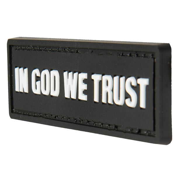 G-FORCE IN GOD WE TRUST Hook & Loop Airsoft PVC Morale Patch