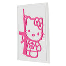 G-FORCE Kitty with Rifle Hook & Loop Airsoft PVC Morale Patch