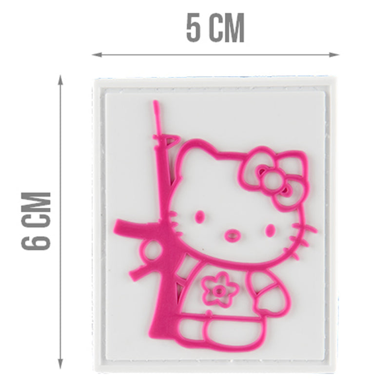 G-FORCE Kitty with Rifle Hook & Loop Airsoft PVC Morale Patch