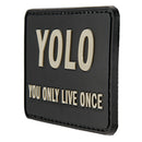 G-FORCE YOLO You Only Live Once Tactical Hook & Loop PVC Morale Patch