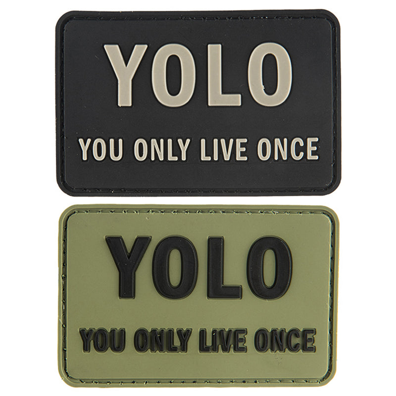 G-FORCE YOLO You Only Live Once Tactical Hook & Loop PVC Morale Patch