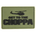 G-FORCE GET TO THE CHOPPA Tactical Hook & Loop PVC Morale Patch