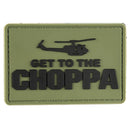 G-FORCE GET TO THE CHOPPA Tactical Hook & Loop PVC Morale Patch