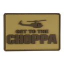 G-FORCE GET TO THE CHOPPA Tactical Hook & Loop PVC Morale Patch