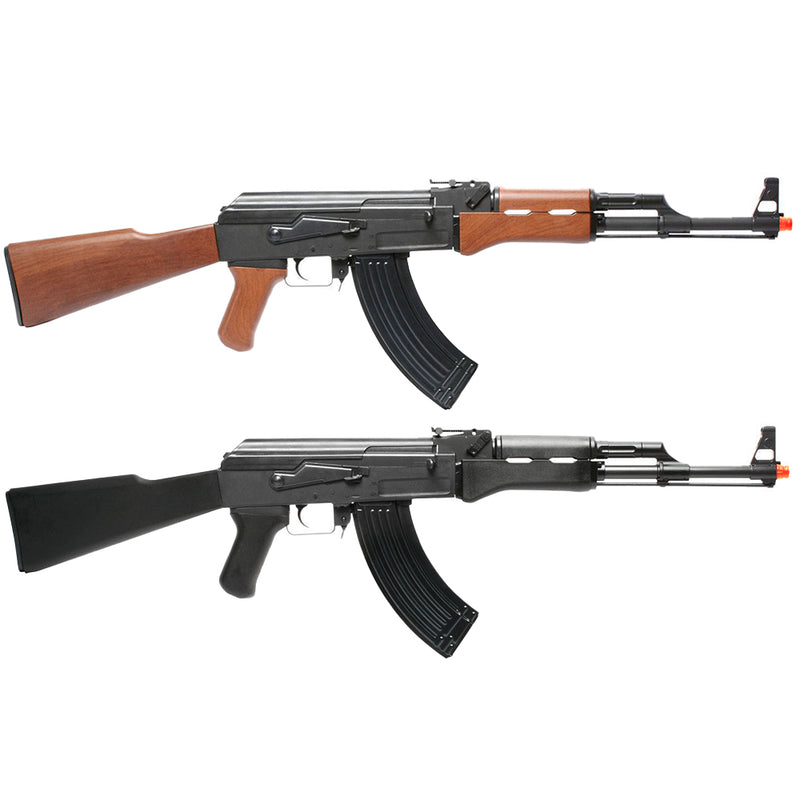 UKARMS AK-47 SPRING AIRSOFT RIFLE GUN w/ LASER SIGHT 6mm BB BBs