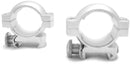 NcSTAR RS21 Black 1 inch Metal Scope Ring Weaver Mounts Silver