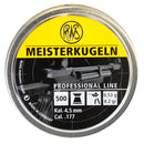 RWS Meisterkugeln 500rd .177 Cal Professional Air Gun Pellets