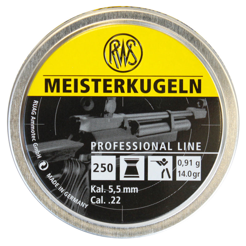 RWS Meisterkugeln .22 Professional Air Gun Pellets 250 Rounds