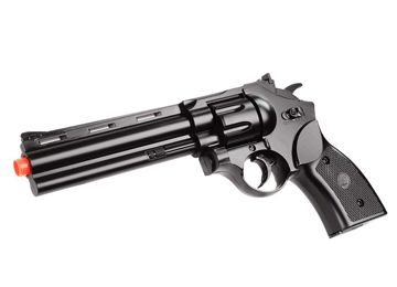 JLS 357 Magnum 8 inch Barrel Black Revolver AEG Electric Airsoft Gun