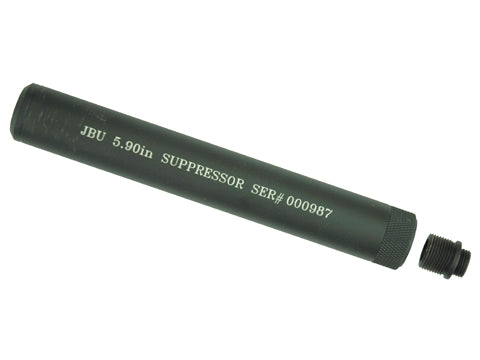 JBU Silencer Barrel Extension 5.9” 14mm CCW With Pistol Adaptor
