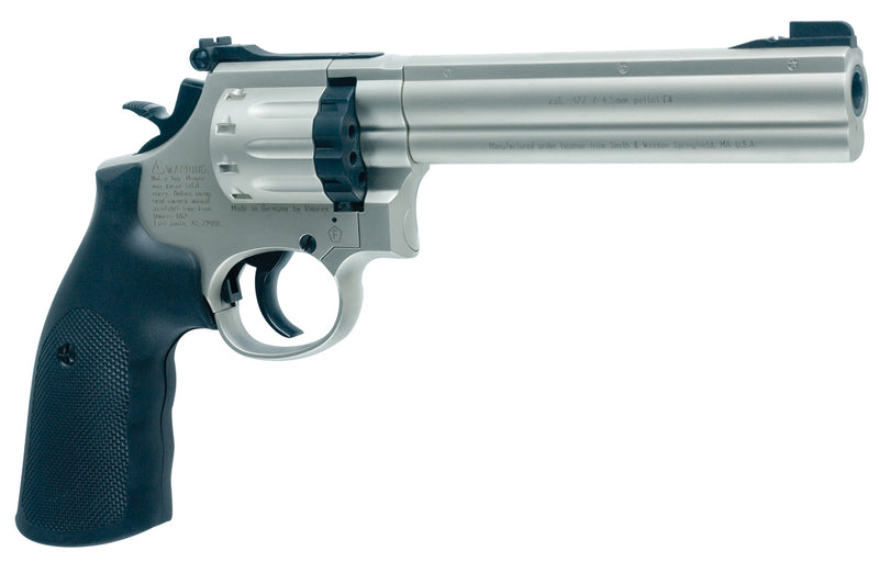 Smith & Wesson Full Metal 686 6" Co2 .177 Cal Pellet Gun Air Pistol by Umarex - Nickel
