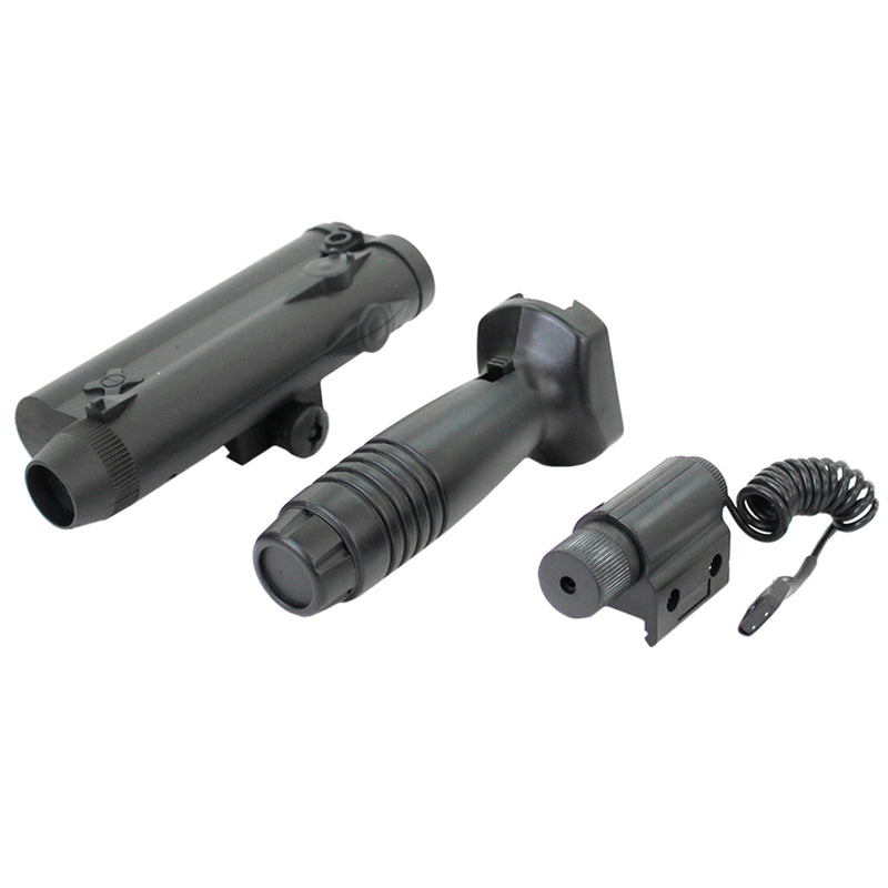 Swiss Arms Universal Tactical Accessory Kit w/ Vertical Grip, Flashlight & Laser