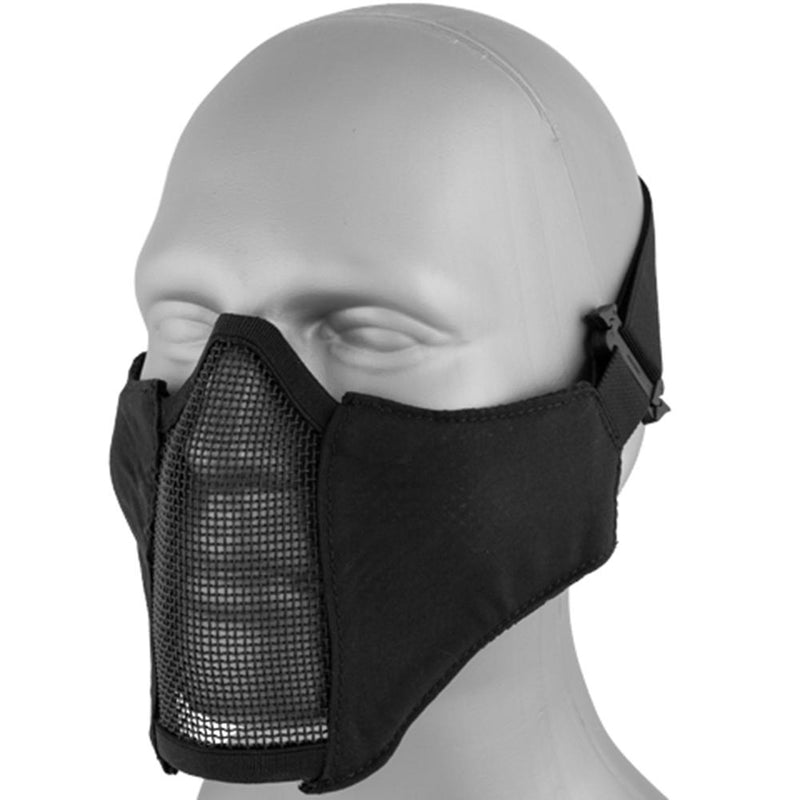 Lancer Tactical MERCENARY Airsoft Lower Face Steel Mesh Half Mask