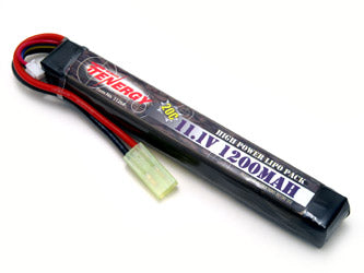 Tenergy 11.1v 1200mAH 20C Stick Type LIPO Battery