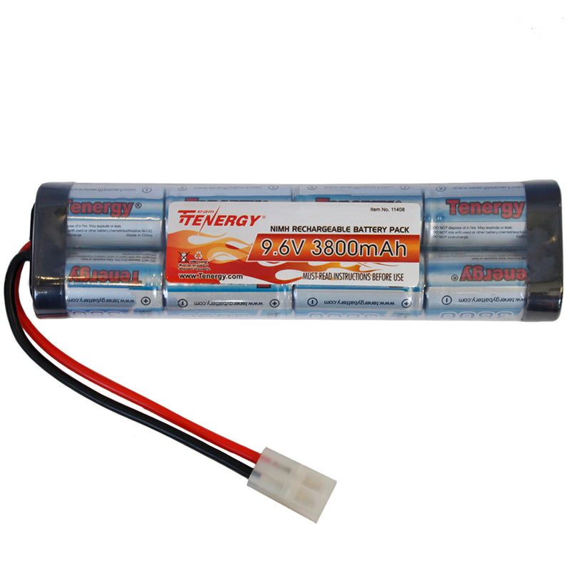 Tenergy 9.6V 3800mAh Rechargeable Large Type Airsoft Battery Pack
