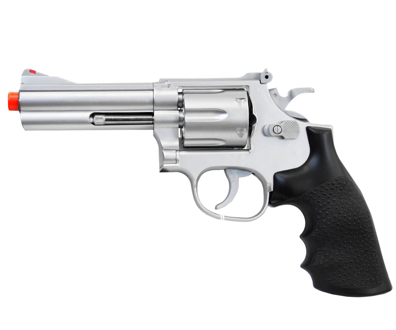 TSD 4" .357 Spring Powered Airsoft Revolver by UHC - Silver