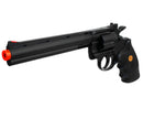 TSD 8" Spring Powered Airsoft Revolver by UHC - Black