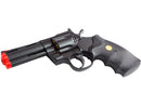 TSD 4 inch 357 Magnum Revolver Plastic Spring Airsoft Gun Black