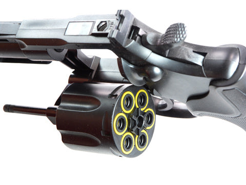 TSD 4 inch 357 Magnum Revolver Plastic Spring Airsoft Gun Black