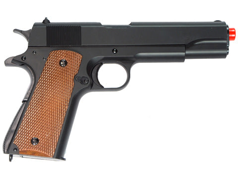 TSD High Quality WW2 M1911 A1 Plastic Black Pistol Spring Airsoft Gun