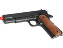 TSD High Quality WW2 M1911 A1 Plastic Black Pistol Spring Airsoft Gun