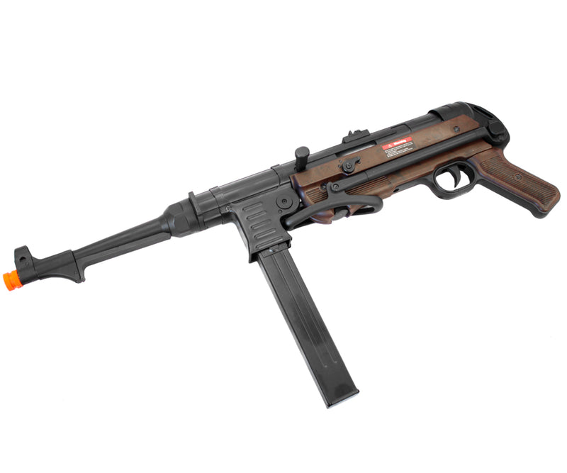 AGM Full Metal MP40 WWII Airsoft Submachine Gun AEG - Black / Brown