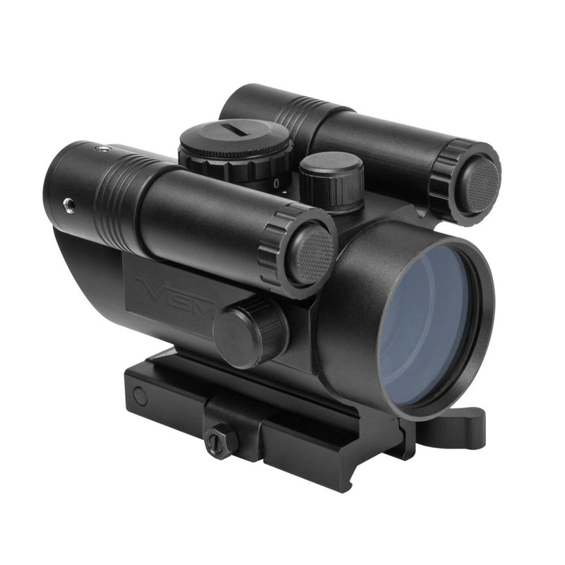 VISM Red Dot Reflex Sight w/ Integrated Green Laser & Flashlight