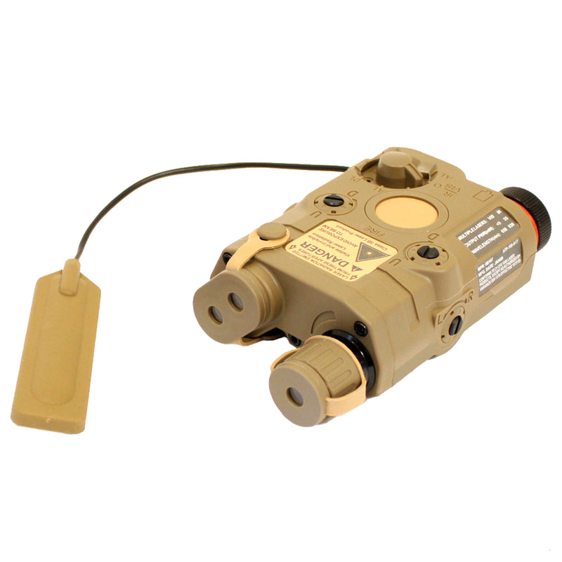 VFC PEQ-15 Illuminator LED Light and Laser with Pressure Switch - Tan