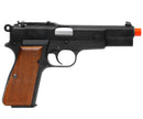 WE TECH Full Metal Browning Hi-Power WWII Gas Blowback Airsoft Pistol - Black