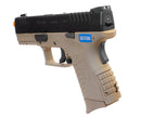 WE TECH DM 3.8 Compact Gas Blowback Airsoft Pistol - Dark Earth